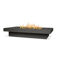 Concrete Lipped Rectangle Fire Table | West Elm