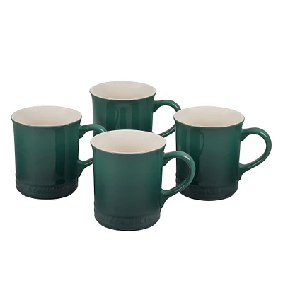 Le Creuset Mugs, Flame, 14 oz., Set of 4