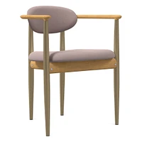 Edison Dining Arm Chair - Metal Legs | West Elm