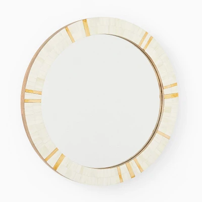 Brass & Bone Rays Round Wall Mirror | West Elm