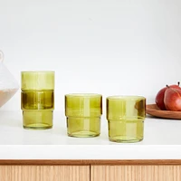 Essential Stacking Drinking Glass Collection | West Elm