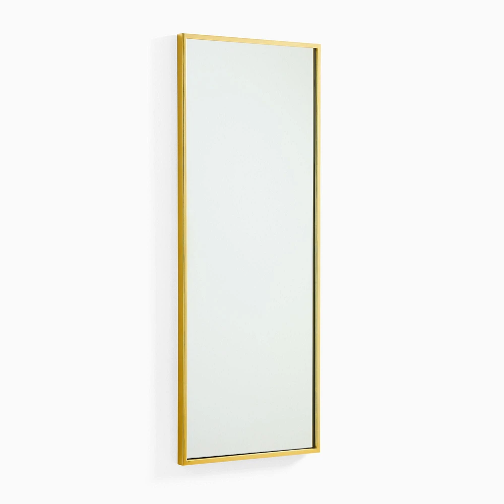 Metal Framed Long Rectangle Wall Mirror | West Elm