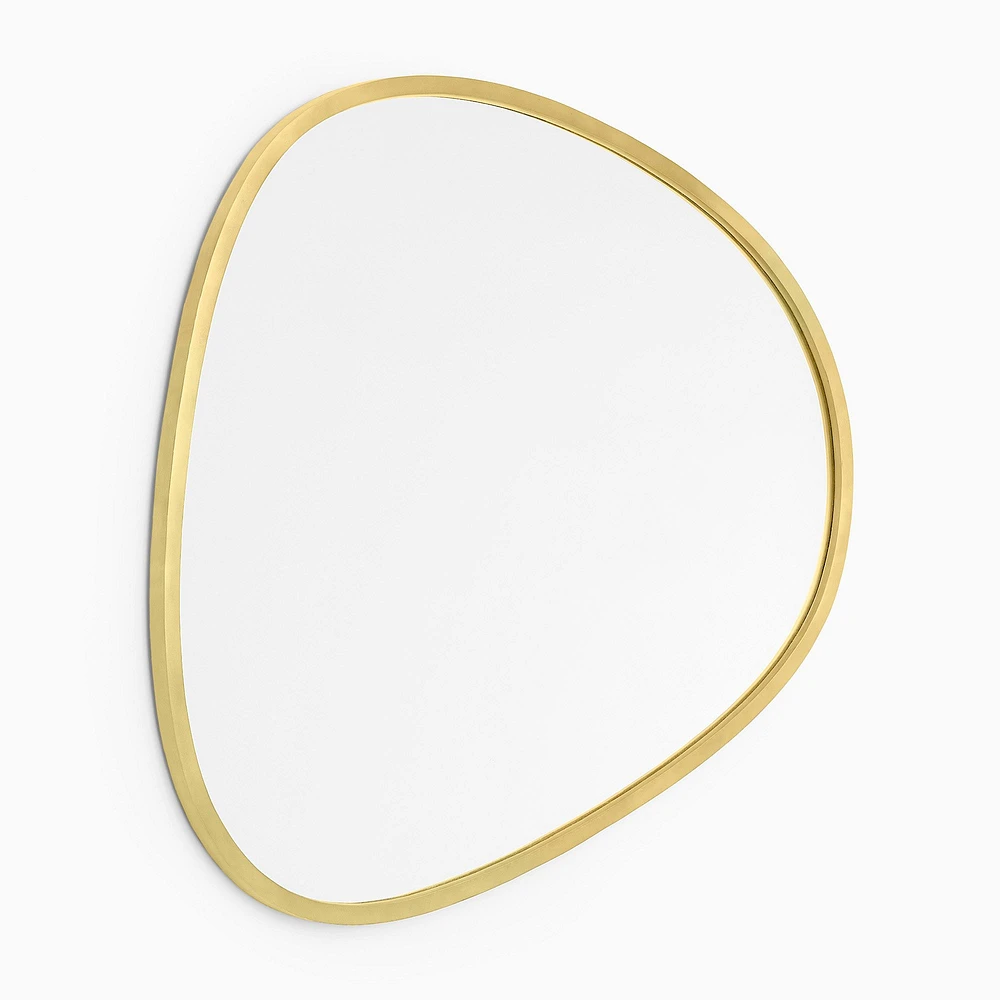 Mid-Century Asymmetrical Metal Wall Mirror | West Elm