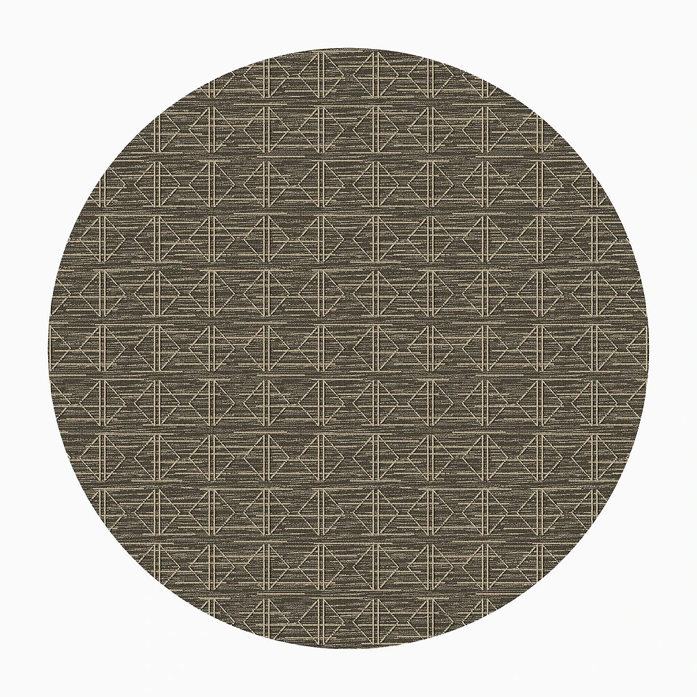 Diamonds Rug Serged Edge 6x9 Sisal