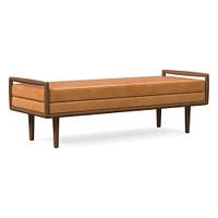 Nico Leather Bench | West Elm