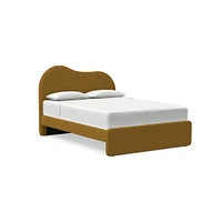 Alba Asymmetric Upholstered Bed | West Elm