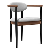 Edison Dining Arm Chair - Metal Legs | West Elm