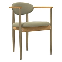 Edison Dining Arm Chair - Metal Legs | West Elm