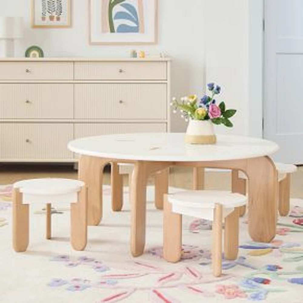 Miso Play Table Table Pine And Mdf We White 38 Inches