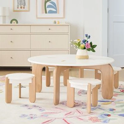 Miso Play Table Table Pine And Mdf We White 38 Inches