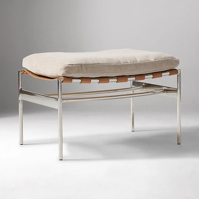 Stuart Sling Ottoman | West Elm