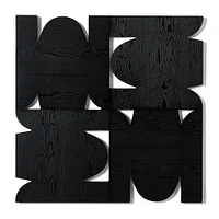 Frameless Geometric Wood Wall Art | West Elm