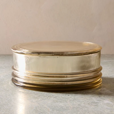 Metallic Glass Candles - Balsam Fir | West Elm