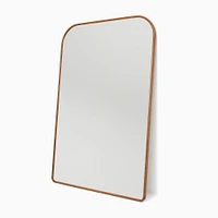 Streamline Oversized Wide Arch Wood Floor Mirror | West Elm