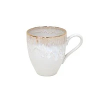 Taormina Gold-Rimmed Mug, White, Set of 4