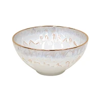 Casafina Taormina Stoneware Gold-Rimmed Cereal Bowls (Set of 4) | West Elm