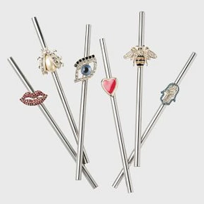 Lucky Charm Cocktail Straws, Set of 6