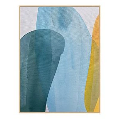 Living Colorfully IX by Alexandra Arata, 31x41, Natural Float Frame