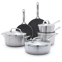 GreenPan GP5 Stainless Steel 10-Piece Cookware Set