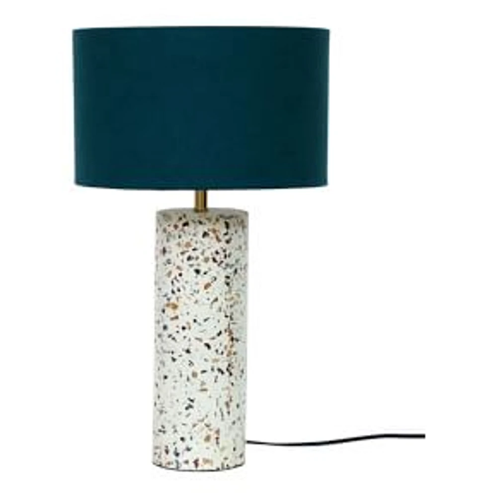 Round Terrazzo Table Lamp, Multi