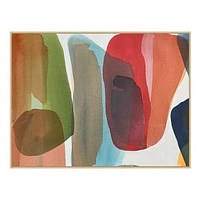 Living Colorfully IV by Alexandra Arata, 31x41, Natural Float Frame