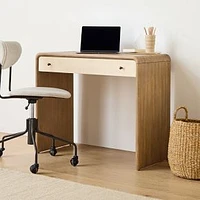 Modern 36" Waterfall Mini Desk, Dune