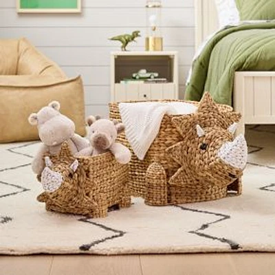 Dino Basket, Triceratops, Set of 2