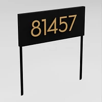 hi Neighbor Yard Sign with Magnetic Wasatch House Numbers, White/Black