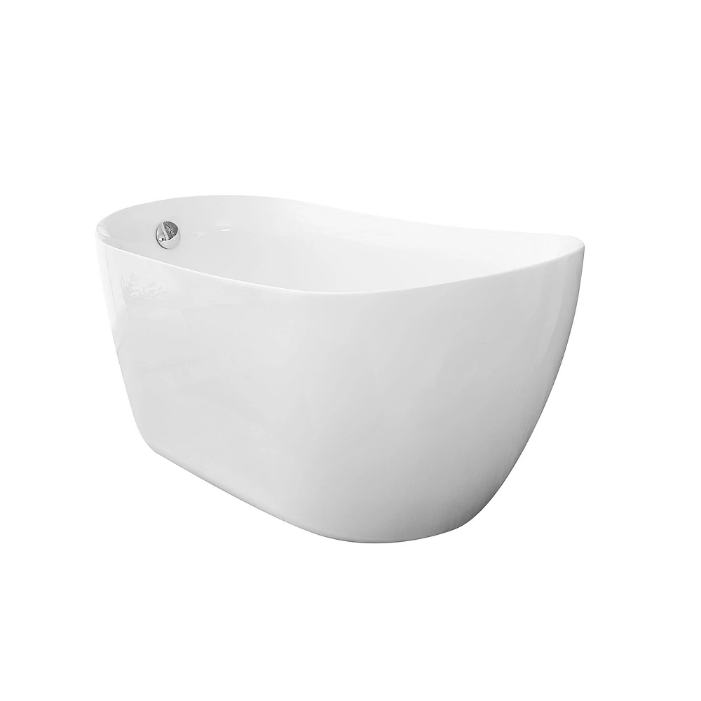 Amelia Freestanding Soaking Bathtub (54") | West Elm