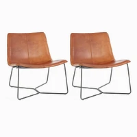 Slope Leather Lounge Chair | West Elm