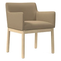 Hargrove Arm Chair, Ydlw, Alabaster, Cool Walnut