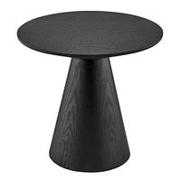 Conical 24" Side Table, Matte Black