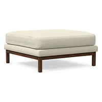 Dekalb Leather Ottoman | West Elm