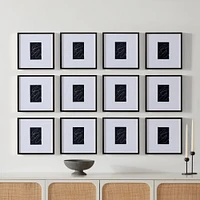 Multi-Mat Metal Gallery Frame, Black Powder Coated, 5x7