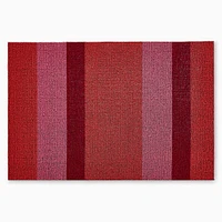 Chilewich Bold Stripe Shag Mat18x28Peach