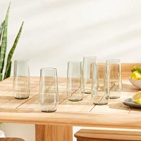 Fortessa Sole Acrylic Glassware, Iced Tea Wine Glass, Set of 6