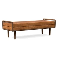 Nico Leather Bench | West Elm