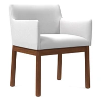 Hargrove Arm Chair, Ydlw, Alabaster, Cool Walnut