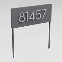 hi Neighbor Yard Sign with Magnetic Wasatch House Numbers, White/Black