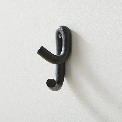 Leggy Crossed Wall Hook, Black