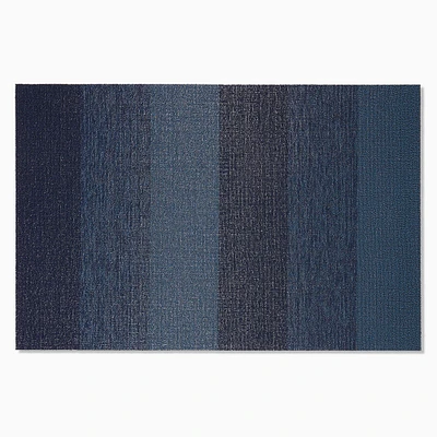 Chilewich Easy-Care Marbled Striped Shag Mat | West Elm