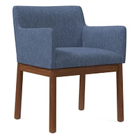 Hargrove Arm Chair, Ydlw, Alabaster, Cool Walnut