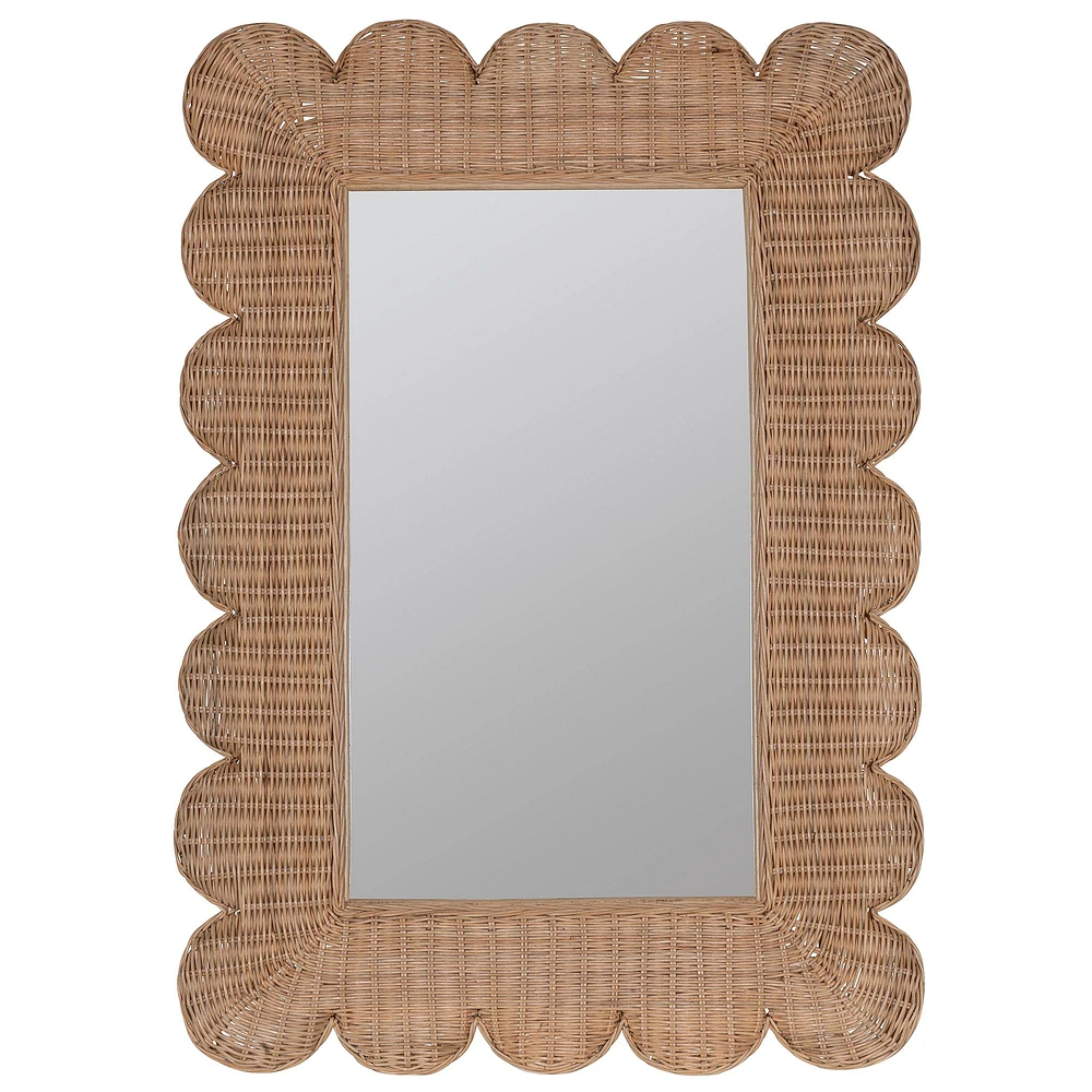 Brooke Rattan Wall Mirror | West Elm