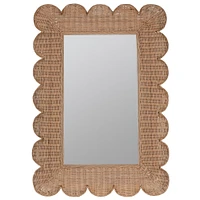 Brooke Rattan Wall Mirror | West Elm