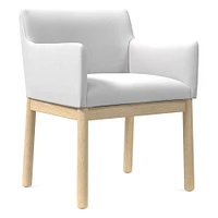 Hargrove Arm Chair, Ydlw, Alabaster, Cool Walnut