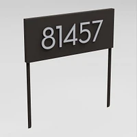 hi Neighbor Yard Sign with Magnetic Wasatch House Numbers, White/Black