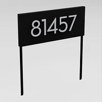 hi Neighbor Yard Sign with Magnetic Wasatch House Numbers, White/Black