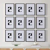 Multi-Mat Metal Gallery Frame, Black Powder Coated, 5x7