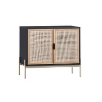 Lofted Rattan & Wood Buffet (37.5"–72") | West Elm