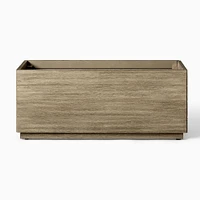 Portside Wood Indoor/Outdoor Trough Planter | West Elm